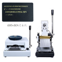 Machine de codage manuelle DIY, presse à chaud pour lettres et chiffres, imprimante à plat, codeur à embossage pour casquettes, embosseur de cartes PVC, nouveau modèle pour cuir