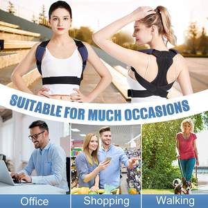 Correcteur de Posture, soulagement de la douleur lombaire des épaules du cou et du dos avec Corset de la colonne vertébrale et du dos, attelle dorsale réglable et respirante - Product Image 6