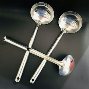 Espátula de acero inoxidable para wok/espátula para freír para chefs, cuchara de servir comercial de mango largo/espátula para freír/pala. - Product Image 1