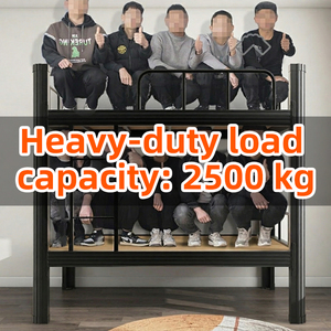 Cama litera doble resistente para dormitorio escolar, litera metálica blanca de alta resistencia para apartamento, oferta especial, cama de acero que ahorra espacio y sin ruido - Product Image 6