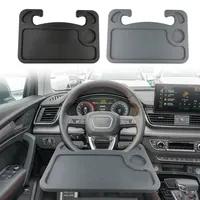 Plateau de Volant de Voiture Multifonctionnel Portable pour Ordinateur Portable et Nourriture, Compatible avec la Plupart des Volants de Véhicules, Accessoire Intérieur de Voiture