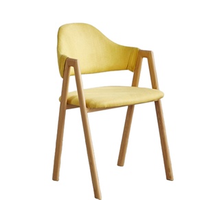 Poltrona <span class=keywords><strong>in</strong></span> <span class=keywords><strong>tessuto</strong></span> <span class=keywords><strong>grigio</strong></span> bracciolo giorno giorno cucina sedia da pranzo con stampa transfer gambe <span class=keywords><strong>in</strong></span> metallo color legno chiaro - Product Image 1