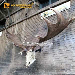 MY DINO AS016 Decoración interior del hogar Montado en la pared Ciervo irlandés y astas - Product Image 3