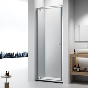 Puerta <span class=keywords><strong>de</strong></span> Ducha Pivotante <span class=keywords><strong>de</strong></span> <span class=keywords><strong>Aluminio</strong></span> Plateado al Mejor Precio, Mampara <span class=keywords><strong>de</strong></span> Ducha <span class=keywords><strong>de</strong></span> Vidrio <span class=keywords><strong>para</strong></span> Baño - Product Image 2