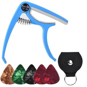 Capo de guitare le plus vendu, compatible avec toutes les guitares, approvisionnement direct usine, capo de guitare électrique pas cher avec ensembles de médiators, prix de gros - Product Image 2