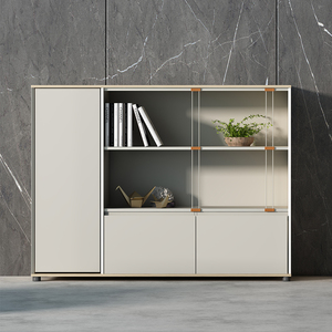 Modern Office furniture filing cabinet white wood storage file cabinet low cabinet