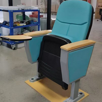 Usine vente chaude à bas prix de haute qualité pliante rangée auditorium chaises église chaises tissu d'emballage souple