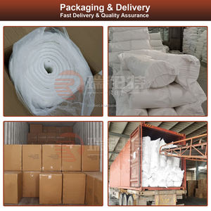 Rollo de mantas de fibra cerámica de varios tamaños para aislamiento térmico y protección contra incendios - Product Image 6