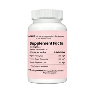 Porsley Copper Chlorophylin Ayuda en la Desodorización, Proporciona Beneficios Antioxidantes, Apoya el Proceso de Desintoxicación del Cuerpo, Cápsulas Blandas - Product Image 2