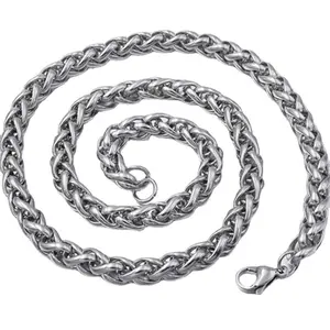 Basket stainless keel necklace Stainless steel snake bones chain men and women Jewelry pendant
