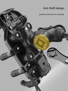 Soporte Antirrobo para Teléfono con Rotación de 360° para Motocicleta y Bicicleta, con Absorción de Impactos, para Navegación Móvil, con Parasol - Product Image 2