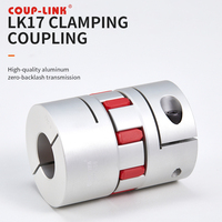 COUP-LINK Accouplement d'arbre flexible à mâchoire incurvée en alliage d'aluminium mécanique avec accouplements d'arbre de servomoteur à mâchoire à bride CNC en élastomère