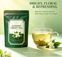 Thé vert au jasmin d'Anhui de haute qualité OEM/ODM - Jasmin pur et thé vert favorisant la digestion, prix de gros, sans arômes artificiels