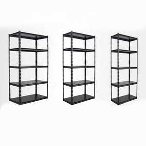 Fabricación Estante de <span class=keywords><strong>metal</strong></span> de utilidad sin pernos de 5 niveles Estantes de acero ajustables Estante de almacenamiento de almacén - Product Image 3