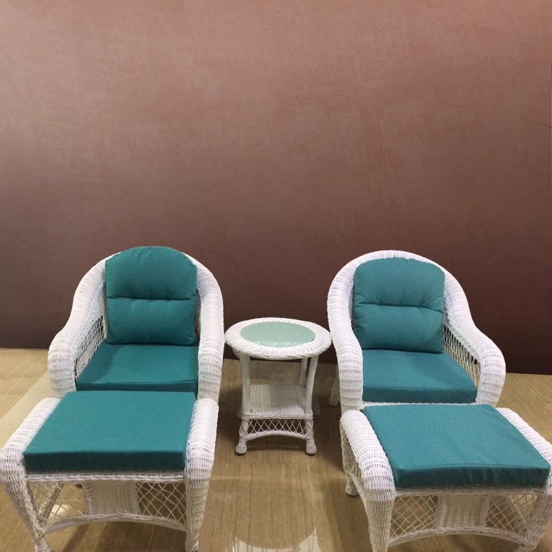 Chaise en rotin * 2 pieds * 2 tables basses rondes