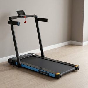 Klappbares Laufband mit Handlauf, Walking Pad 2 in 1, Heimtrainer fur Zuhause, LED Display und Home <strong>Fitness</strong> - Product Image 1