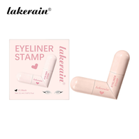 Lakerain Stylo Eyeliner Intégré à Tampon Cœur, Double Embout, pour un Traçage Précis en une Seule Mouvement