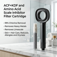 Filtre de Douche Anti-Chlore, Anti-Plomb, Anti-Impuretés, pour Eau Dure, avec Vitamine C pour Soins de la Peau et des Cheveux