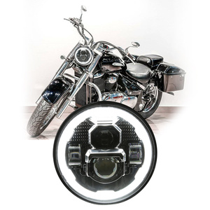ไฟหน้า LED DOT Emark สำหรับรถมอเตอร์ไซค์ Suzuki <span class=keywords><strong>Intruder</strong></span> VS1400 1500 800 700 Boulevard Savage Marauder ปี 1986-2004 อุปกรณ์ตกแต่งไฟรถมอเตอร์ไซค์ - Product Image 1