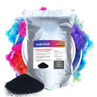 Poudre de transfert thermofusible et de prétraitement SUBLISTAR DTF noire anti-sublimation 1KG pour vêtements noirs/de couleur foncée