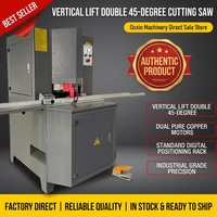 Sierra de Doble Inglete de Alta Precisión de 45 Grados con Protección Automática de Esquinas, Máquina de Corte Continuo para Perfiles de Aluminio