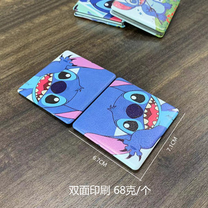 Wholesale Multiple Styles Stitch Cartoon Makeup <strong>Mirror</strong> Mini square <strong>Compact</strong> <strong>Mirror</strong> Double Sided Folding Pocket <strong>Mirror</strong> Travel - Product Image 4