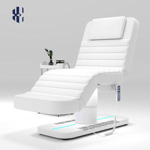 Neue Weiße Fußgesteuerte Elektrische Kosmetikliege mit 3 Motoren, Massageliege mit Stuhlfunktion und anpassbarer Farbe, Gesichtsbehandlungsliege - Product Image 4