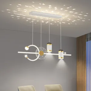 2022 new star projection light luxury bar pendant light restaurant special effects atmosphere lamp chandelier