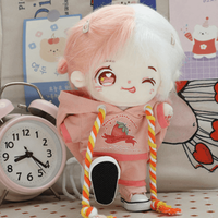 Figurine en peluche jouet vente chaude personnaliser vêtements de poupée kpop en peluche 20cm tenues de poupée costume pour poupée humaine en peluche