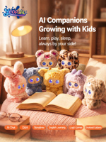 Jouet en peluche interactif, compagnon d'apprentissage intelligent, bien-être émotionnel, compagnon quotidien pour le jeu éducatif, robot IA