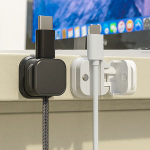 Organisateur de câbles magnétique, étagère murale pour cuisine, salon, bureau, rangement de câbles de téléphone portable, charge, réseau fixe - Product Image 2