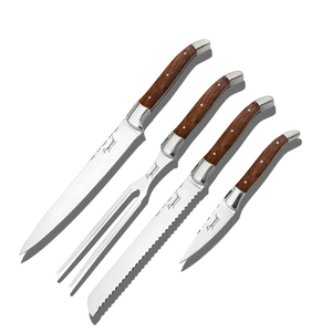 <span class=keywords><strong>Couteau</strong></span> <span class=keywords><strong>de</strong></span> chef Laguiole en acier inoxydable, design <span class=keywords><strong>français</strong></span>, 2 pièces, accessoires <span class=keywords><strong>de</strong></span> <span class=keywords><strong>cuisine</strong></span>, <span class=keywords><strong>couteau</strong></span> et fourchette - Product Image 2