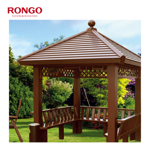 ศาลาและซุ้มไม้แปดเหลี่ยมกลางแจ้งทำจากไม้กันการกัดกร่อนหกเหลี่ยมสองชั้น - Product Image 5