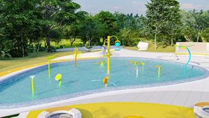 Équipement de jeux aquatiques en acier inoxydable, <span class=keywords><strong>fontaine</strong></span> interactive pour enfants, pour complexe hôtelier, <span class=keywords><strong>maternelle</strong></span>, parc aquatique commercial - Product Image 2