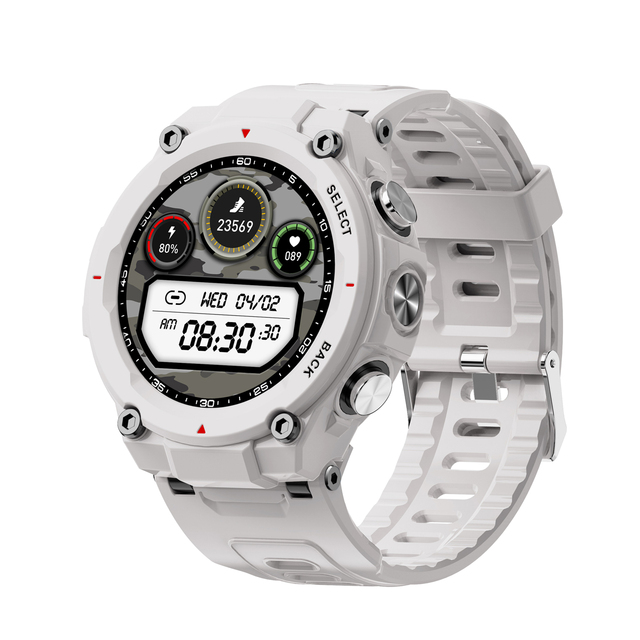 IP68 Waterproof Rugged Smart Watch PG446 Fitness Tracker Round Screen Reloj Inteligente Blood Pressure Oxygen Smartwatch T900