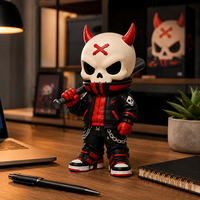 Figurines miniatures en PVC personnalisées fabriquées en usine, modèles de collection de personnages de films d'horreur, figurine d'action squelette streetwear