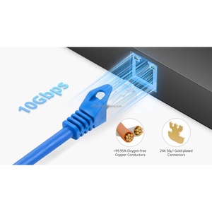 Câble Patch Cat6 UTP Slim 25cm 28AWG Transparent Connecteur <span class=keywords><strong>RJ45</strong></span> Câble Réseau Ultra Fin Cat6A Cordon Ethernet Ultra Mince - Product Image 6
