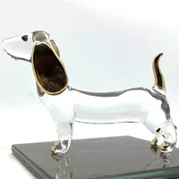 Chien en verre, figurine de chien en verre, chien en verre soufflé à la  main, animaux en verre, chien de Murano, animal de collection en verre,  chien miniature, ornement de chien 