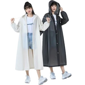 Disposable long raincoat, full-body rain protection, unisex, thickened, adult outerwear, portable for outdoor hiking. - Product Image 5