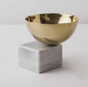 ชามทองเหลือง/หินอ่อนสีขาวสำหรับตกแต่งบ้านชามใส่ผลไม้สำหรับตกแต่งห้องครัวดีไซน์ใหม่ล่าสุด - Product Image 2