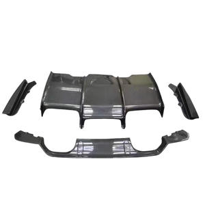 PSM Phong Cách Sợi Carbon Khuếch Tán Cho <span class=keywords><strong>BMW</strong></span> M3F80 M4F82 Sửa Đổi Phía Sau Bumper 4-Mảnh Thiết Lập Khuếch Tán Phía Sau Môi Với Dưới Tấm - Product Image 4