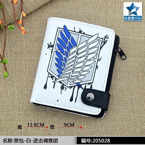 17 Modèles En Gros Eren Jaeger Anime Femmes Portefeuille De Luxe Dames Sac À Main Dessin Animé Boîte Emballage Homme Portefeuille De Luxe Pince À Billets Portefeuille - Product Image 4