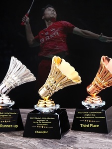 Trofeo <span class=keywords><strong>de</strong></span> Cristal <span class=keywords><strong>de</strong></span> Resina Deportiva Personalizado |   Premios para Equipos <span class=keywords><strong>de</strong></span> Tenis <span class=keywords><strong>de</strong></span> Mesa/Baloncesto/Fútbol/Bádminton/Voleibol - Product Image 4