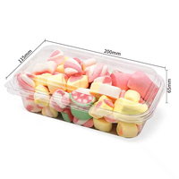 Boîte en plastique transparente pour pâtisserie, dessert, biscuits, emballage de boulangerie personnalisé, boîte à pain, boîte à gâteau avec couvercle transparent