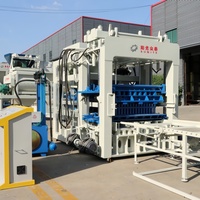 Machine à fabriquer des blocs creux en béton QT 12-15 PLC, ligne de production de briques entièrement automatique avec traitement du sable, facile à utiliser