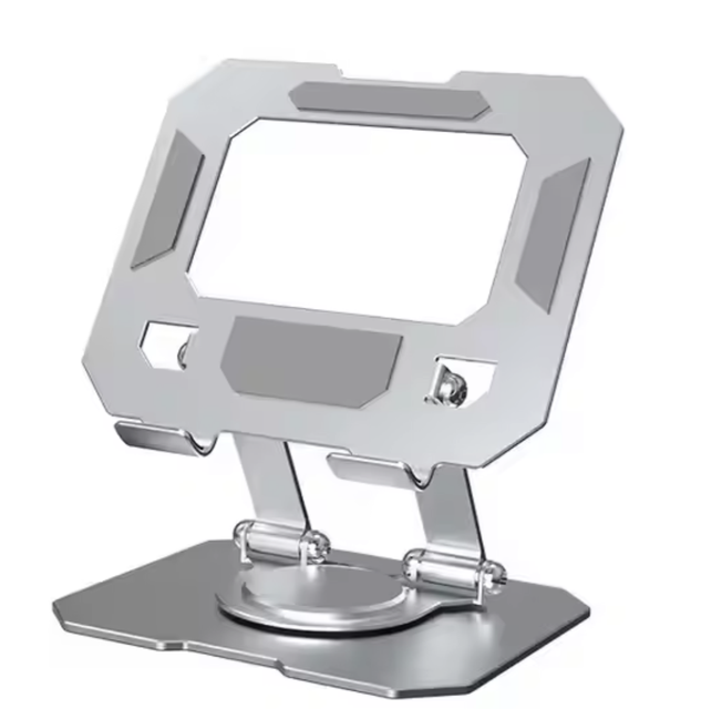 Ergonomic 360° Rotating Laptop Stand 17 Inch Notebook Adjustable Height Portable Aluminum Riser Cooling Foldable Computer Holder