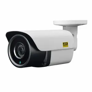 Kamera CCTV Peluru 8MP 4K IP POE Deteksi Kendaraan Protokol HD Penuh Sistem Keamanan Lensa Sudut-lebar 2.8Mm