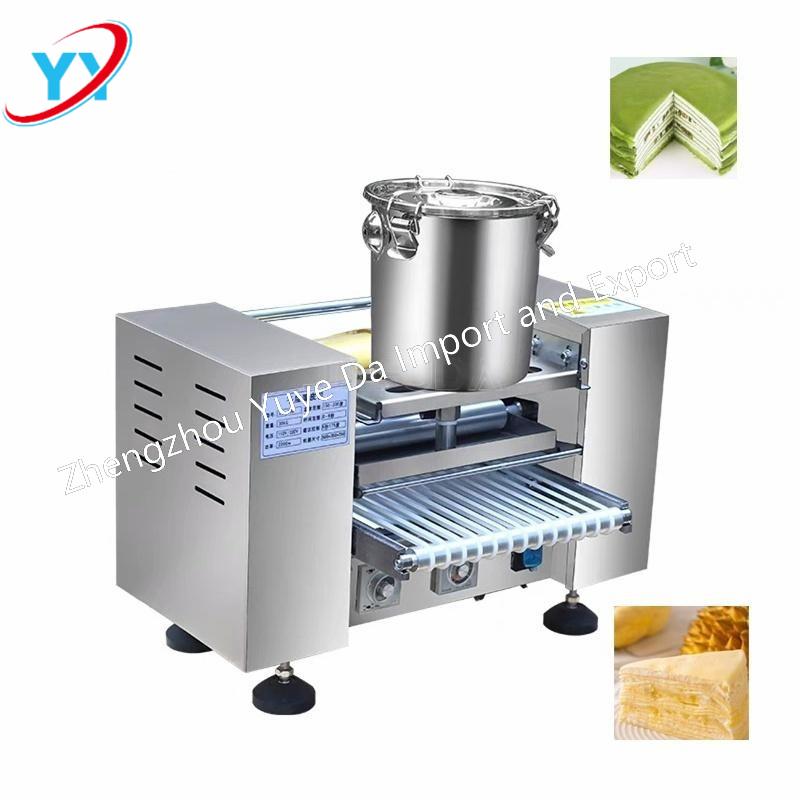 Stainless Steel Grain Product Making Machines Cake Layer Mile Crepe Making Machine/ Commercial Thousand Layer Egg Skin Machine