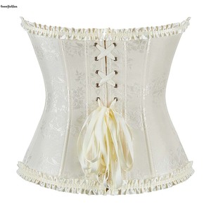 11 Colori Verde Blu Rosa <span class=keywords><strong>Rosso</strong></span> Nero Corsetto Plissettato con Volant Lingerie Sexy Top Vittoriano da <span class=keywords><strong>Donna</strong></span> Abito Gotico Taglie Forti - Product Image 5