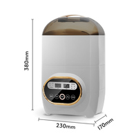 Chauffe-biberon électrique en plastique, stérilisateur à vapeur, séchage, désinfection en 15 minutes, 4-6 biberons, 300W, 220-240V, pour nouveau-né, usage domestique